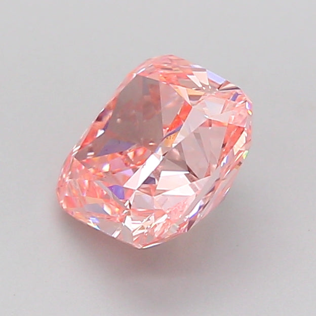cushion 1.51 carat fancy vivid pink vs1  ex ex strong