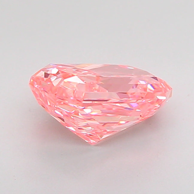 radiant 1.51 carat fancy vivid pink vvs2  vg vg strong