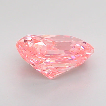 RADIANT 1.51 CARAT FANCY VIVID PINK VVS2  VG VG STRONG