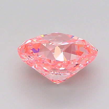 CUSHION 1.51 CARAT FANCY VIVID PINK VVS2  VG VG STRONG