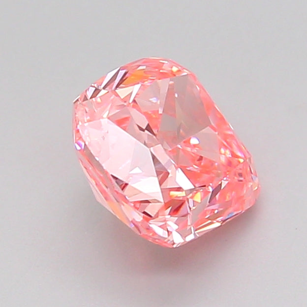 cushion 1.51 carat fancy vivid pink vvs2  vg vg strong