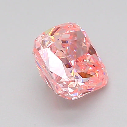 CUSHION 1.05 CARAT FANCY VIVID PINK VVS2  VG EX STRONG