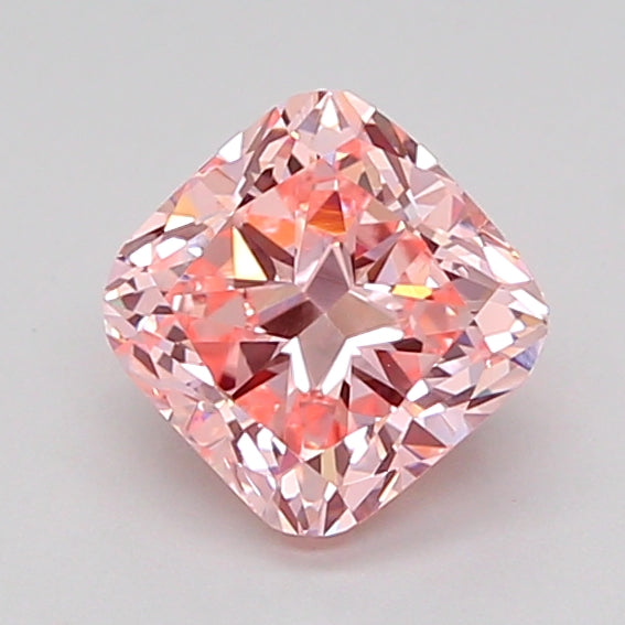 cushion 1.05 carat fancy vivid pink vvs2  vg ex strong