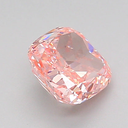 CUSHION 1.08 CARAT FANCY INTENSE PINK VS1  VG VG STRONG