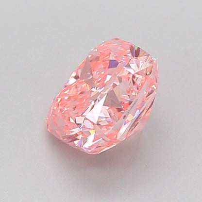 CUSHION 1.02 CARAT FANCY INTENSE PINK VS1  VG VG STRONG