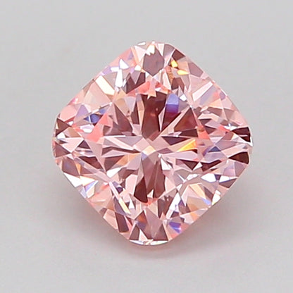 CUSHION 1.02 CARAT FANCY INTENSE PINK VS1  VG VG STRONG