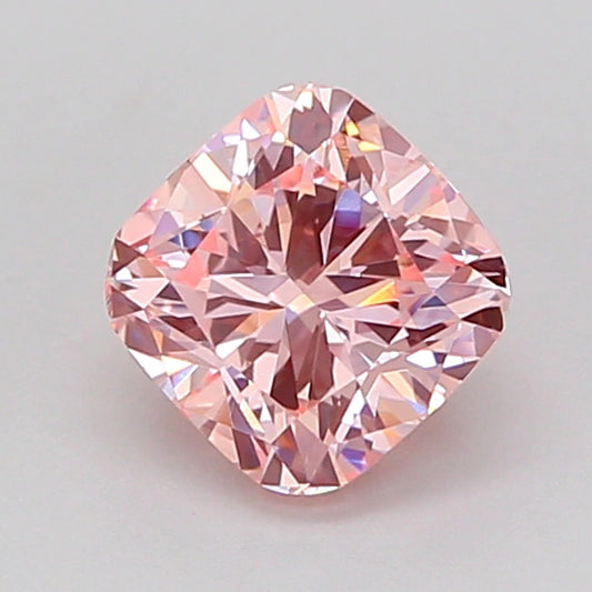 CUSHION 1.02 CARAT FANCY INTENSE PINK VS1  VG VG STRONG