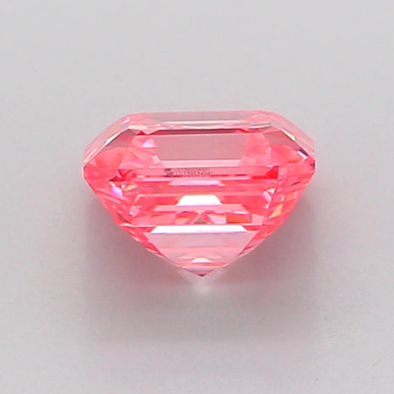 asscher 1.07 carat fancy vivid pink vvs1  vg vg strong