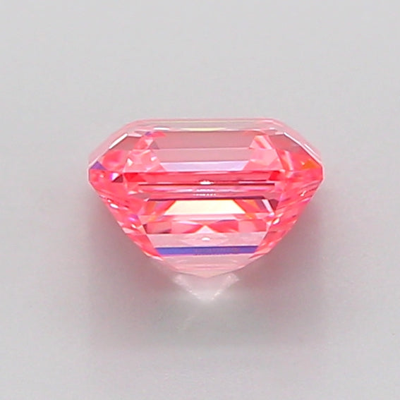 asscher 1.03 carat fancy vivid pink vvs2  vg vg strong