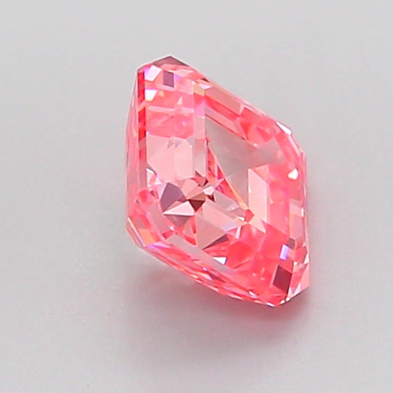 asscher 1.03 carat fancy vivid pink vvs2  vg vg strong