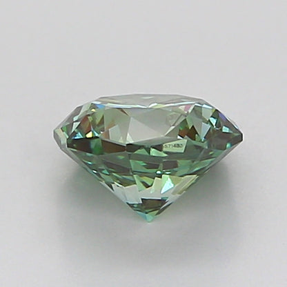 OCTAGONAL 1 CARAT FANCY VIVID GREEN VVS2  EX EX NONE