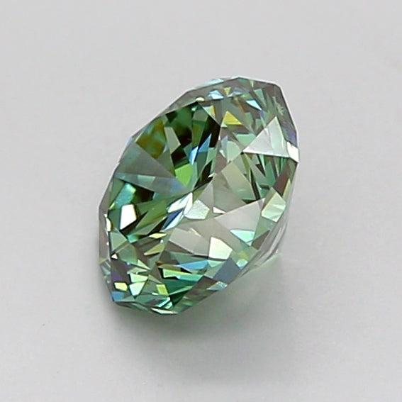 octagonal 1 carat fancy vivid green vvs2  ex ex none