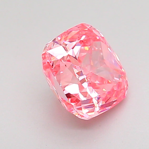 cushion 1.1 carat fancy vivid pink vs1  vg vg slight