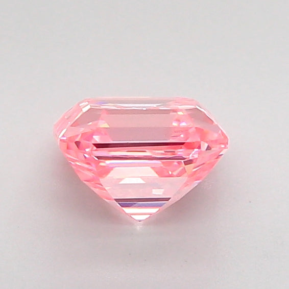 asscher 1.05 carat fancy vivid pink vvs1  vg vg slight