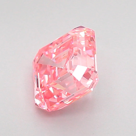 asscher 1.05 carat fancy vivid pink vvs1  vg vg slight