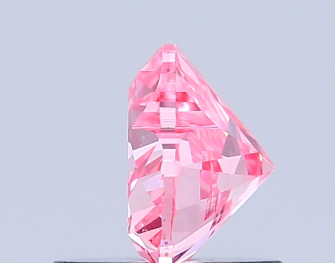 heart 0.79 carat fancy vivid pink vs1  good vg strong