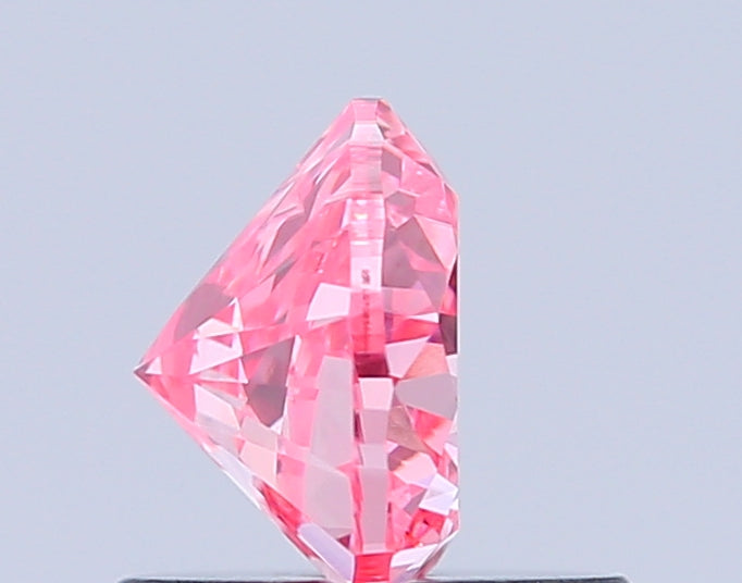 heart 0.79 carat fancy vivid pink vs1  good vg strong