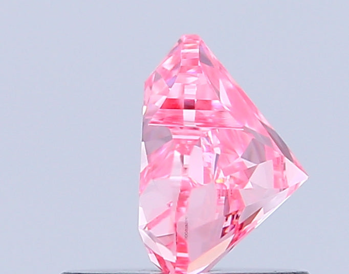 heart 0.85 carat fancy vivid pink vs1  vg vg strong