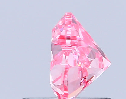 HEART 0.85 CARAT FANCY VIVID PINK VS1  VG VG STRONG