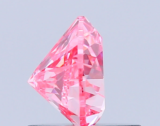 heart 0.85 carat fancy vivid pink vs1  vg vg strong