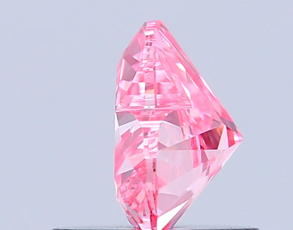 HEART 0.82 CARAT FANCY VIVID PINK VVS2  VG VG STRONG