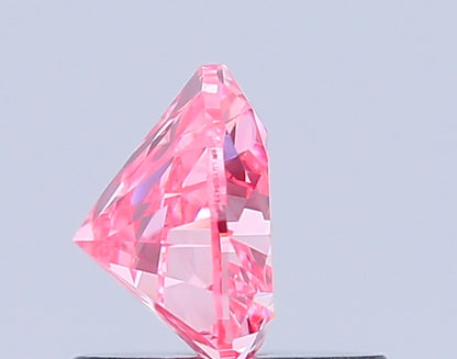 HEART 0.78 CARAT FANCY VIVID PINK VVS2  VG VG STRONG