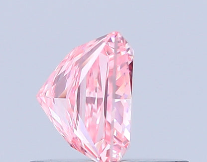 PRINCESS 0.75 CARAT FANCY VIVID PINK VVS2  VG EX STRONG
