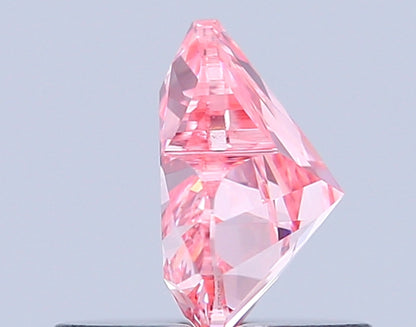 HEART 0.71 CARAT FANCY VIVID PINK VS1  VG EX STRONG