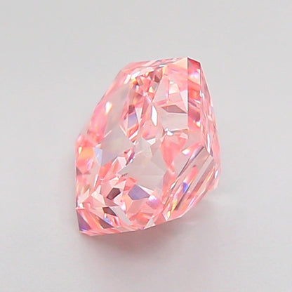 HEXAGONAL 1.54 CARAT FANCY INTENSE PINK VVS2  VG VG STRONG