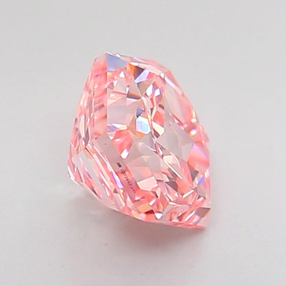 HEXAGONAL 1.54 CARAT FANCY INTENSE PINK VVS2  VG VG STRONG