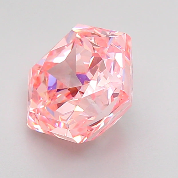 hexagonal 2 carat fancy vivid pink vvs2  vg vg strong