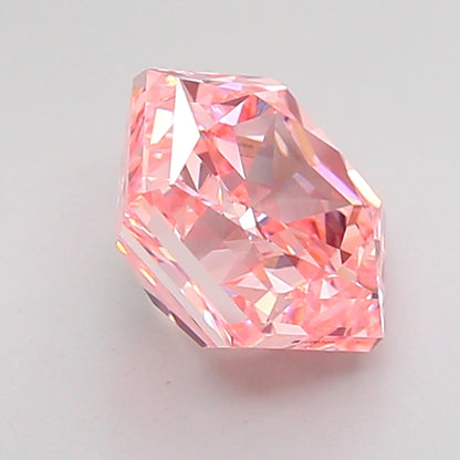 HEXAGONAL 2 CARAT FANCY VIVID PINK VVS2  VG VG STRONG