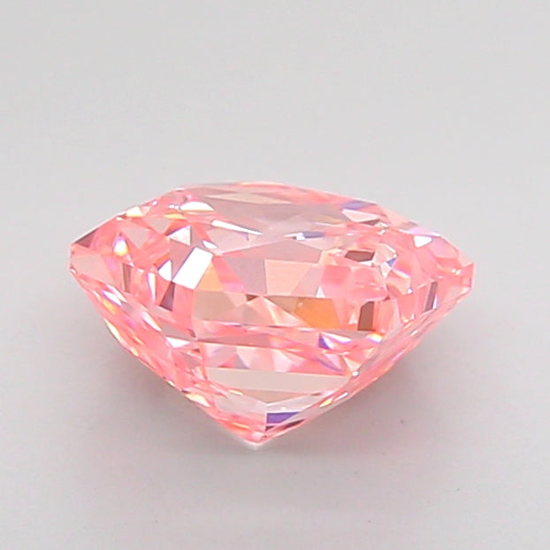 hexagonal 1.59 carat fancy vivid pink vvs2  vg ex strong