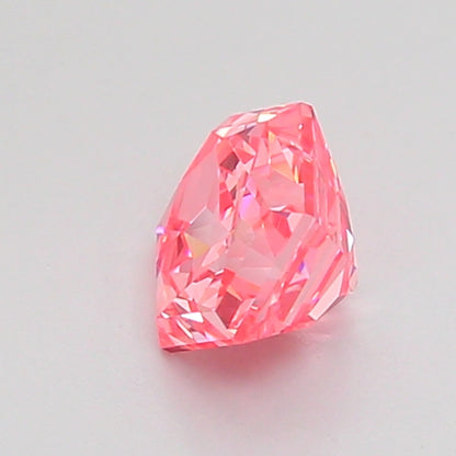 HEXAGONAL 0.82 CARAT FANCY VIVID PINK VS1  EX EX SLIGHT