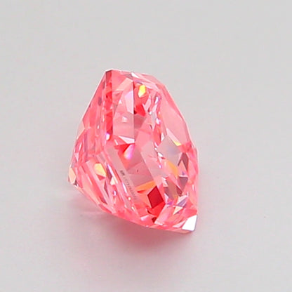 HEXAGONAL 0.82 CARAT FANCY VIVID PINK VS1  EX EX SLIGHT