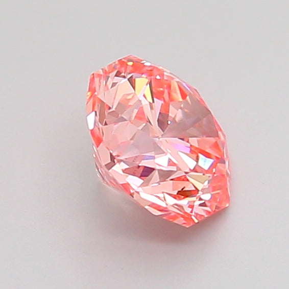 octagonal 0.95 carat fancy vivid pink vvs2  ex ex slight