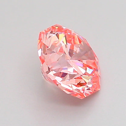 OCTAGONAL 0.95 CARAT FANCY VIVID PINK VVS2  EX EX SLIGHT