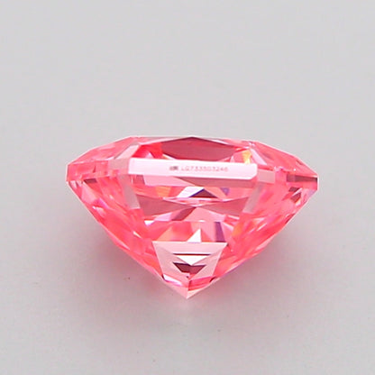 HEXAGONAL 0.99 CARAT FANCY VIVID PINK VVS2  VG VG STRONG