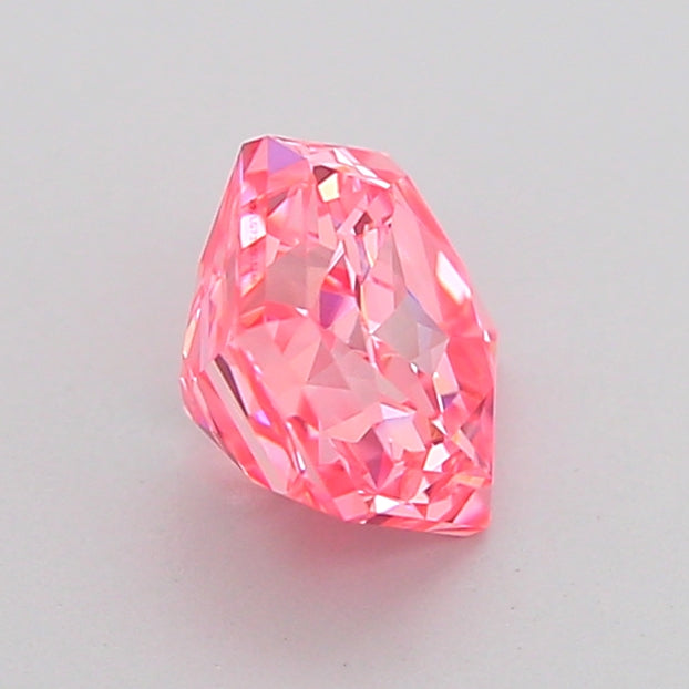 hexagonal 0.99 carat fancy vivid pink vvs2  vg vg strong