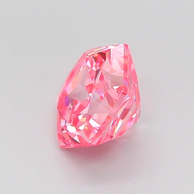 hexagonal 1.04 carat fancy vivid pink vvs2  vg vg slight