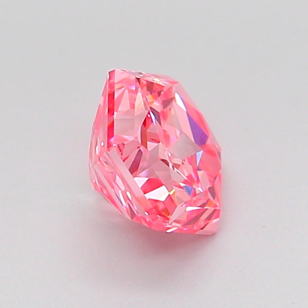 hexagonal 1.04 carat fancy vivid pink vvs2  vg vg slight