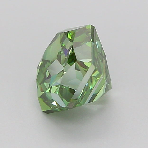 hexagonal 1.5 carat fancy vivid green vs1  vg vg very slight