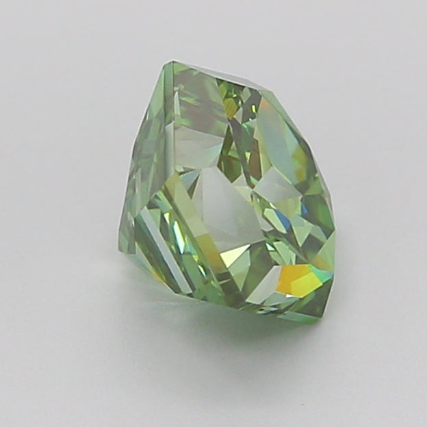 hexagonal 1.5 carat fancy vivid green vs1  vg vg very slight