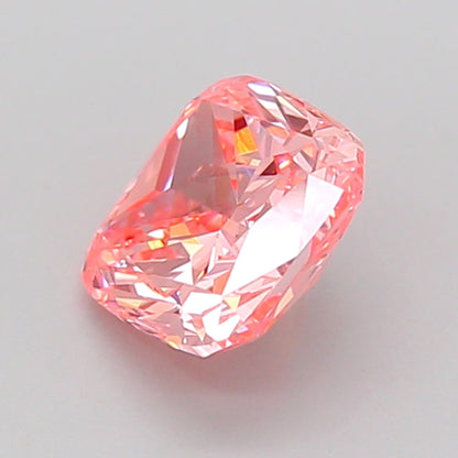 CUSHION 1.02 CARAT FANCY VIVID PINK VVS2  VG VG STRONG