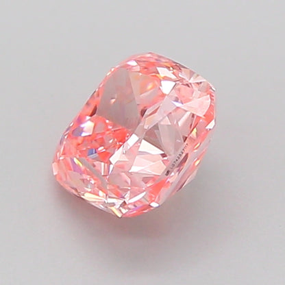 CUSHION 1.02 CARAT FANCY VIVID PINK VS1  EX EX STRONG