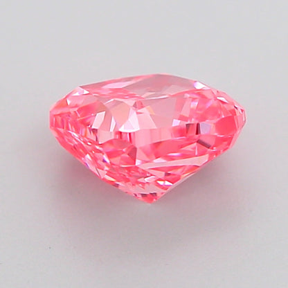 CUSHION 1.41 CARAT FANCY VIVID PINK VS1  VG VG STRONG