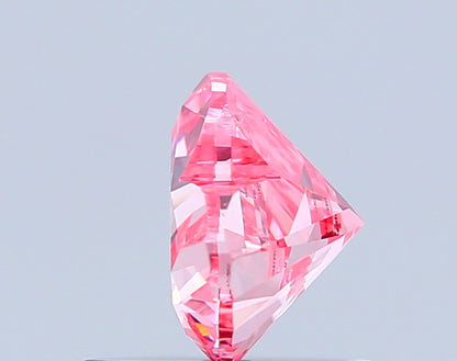 HEART 0.87 CARAT FANCY VIVID PINK VVS2  VG Good SLIGHT