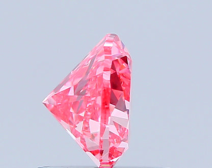 HEART 0.87 CARAT FANCY VIVID PINK VVS2  VG Good SLIGHT