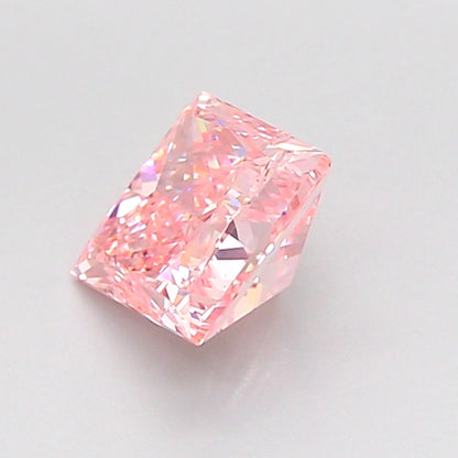 PRINCESS 0.99 CARAT FANCY INTENSE PINK VS1  VG VG SLIGHT