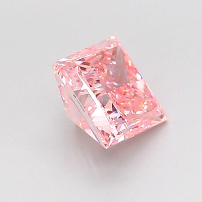 PRINCESS 0.99 CARAT FANCY INTENSE PINK VS1  VG VG SLIGHT